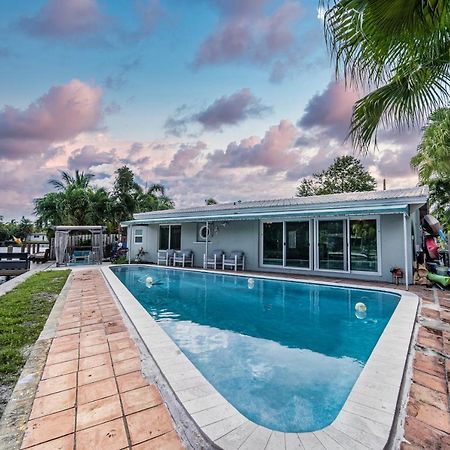 Central Waterfront Villa Salt Wtr Pool Near Beach Fort Lauderdale Bagian luar foto