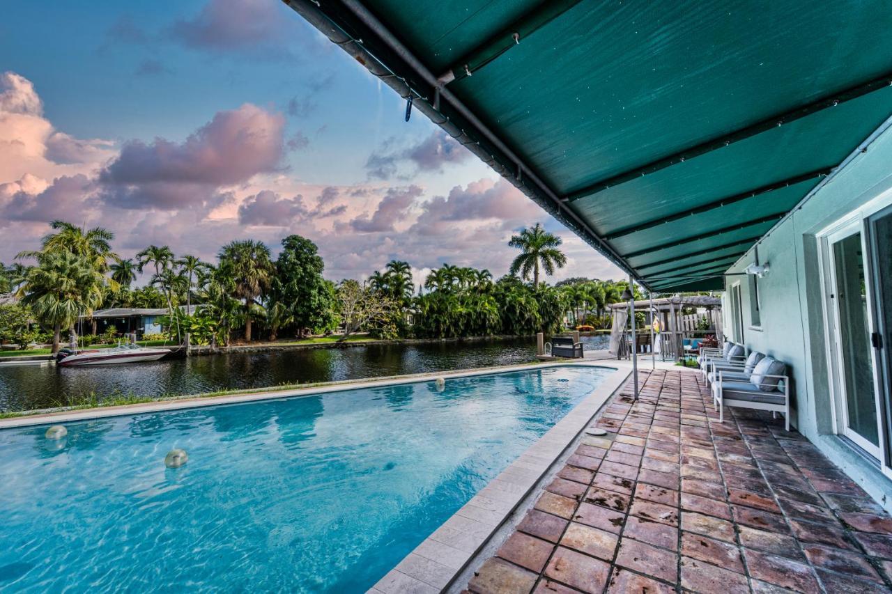 Central Waterfront Villa Salt Wtr Pool Near Beach Fort Lauderdale Bagian luar foto