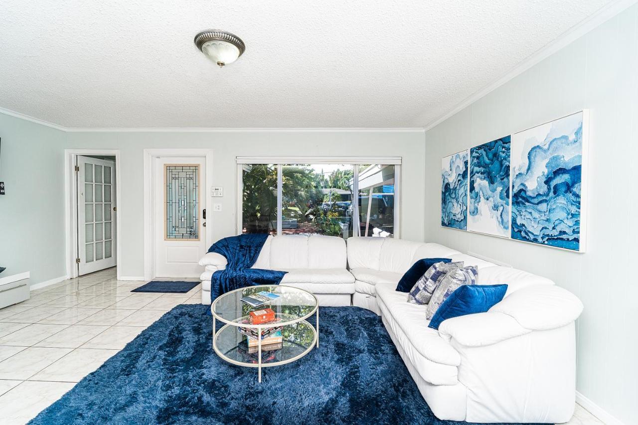 Central Waterfront Villa Salt Wtr Pool Near Beach Fort Lauderdale Bagian luar foto