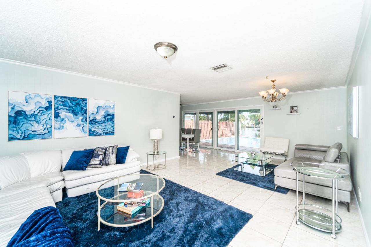 Central Waterfront Villa Salt Wtr Pool Near Beach Fort Lauderdale Bagian luar foto