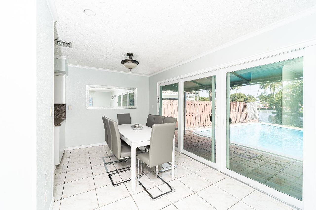 Central Waterfront Villa Salt Wtr Pool Near Beach Fort Lauderdale Bagian luar foto