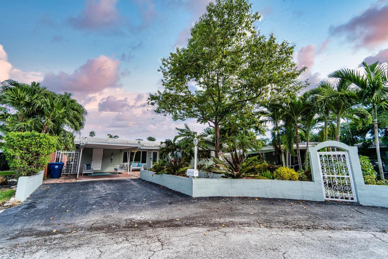 Central Waterfront Villa Salt Wtr Pool Near Beach Fort Lauderdale Bagian luar foto