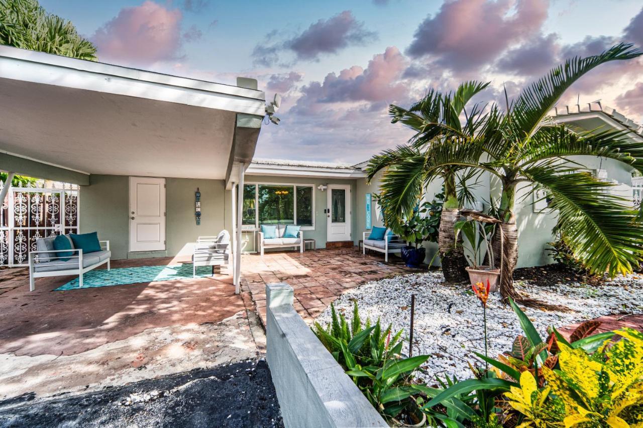 Central Waterfront Villa Salt Wtr Pool Near Beach Fort Lauderdale Bagian luar foto