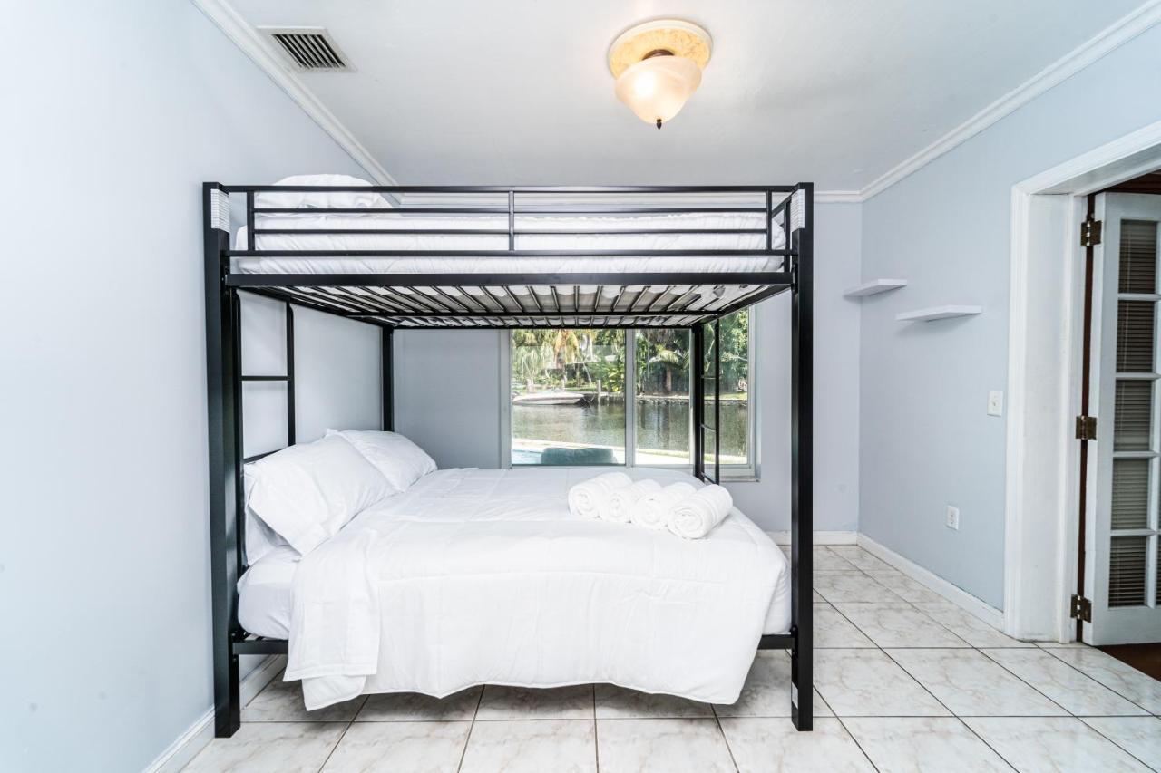 Central Waterfront Villa Salt Wtr Pool Near Beach Fort Lauderdale Bagian luar foto