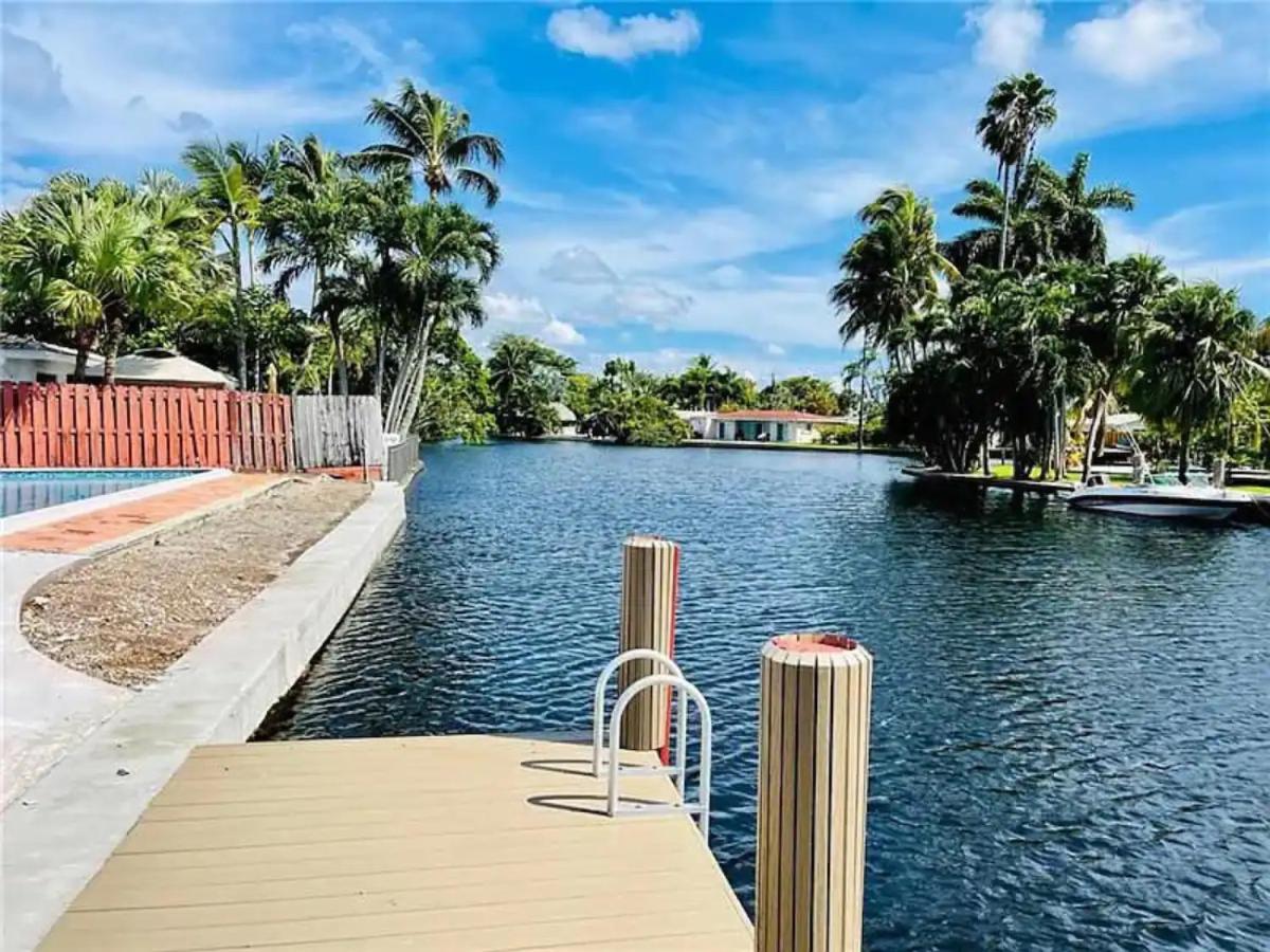 Central Waterfront Villa Salt Wtr Pool Near Beach Fort Lauderdale Bagian luar foto